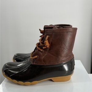 Sperry Saltwater Duck Boots Girls Size 3 NEW